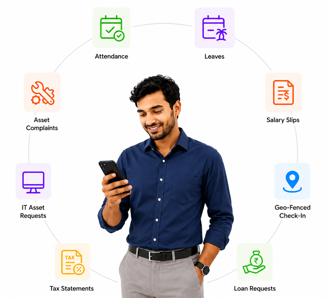 Trackk employee self service app for payslips leave requests and HR approvals